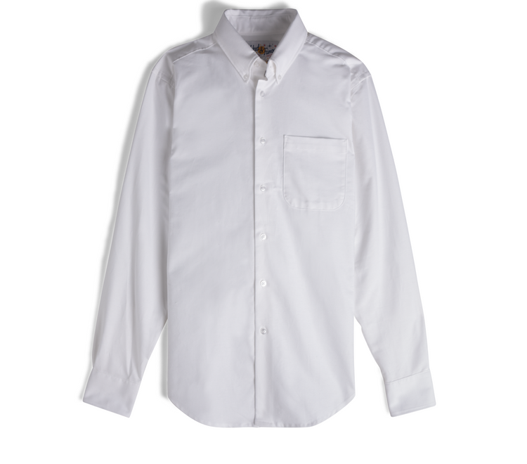 Men's Easy Shirt - Cotton Oxford - White