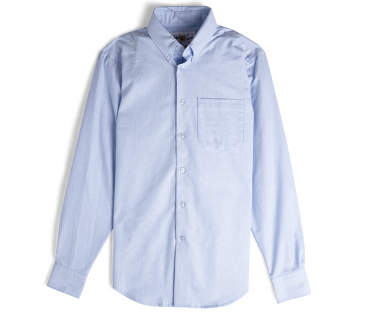Men's Easy Shirt - Cotton Oxford - Pale Blue