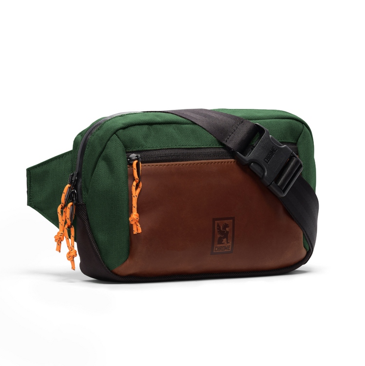 Chrome Ziptop Waistpack - Leather Green