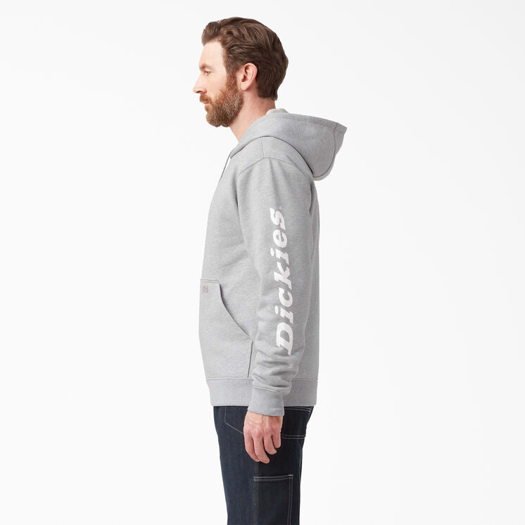 Dickies Water Repellent Logo Sleeve Hoodie - Gray