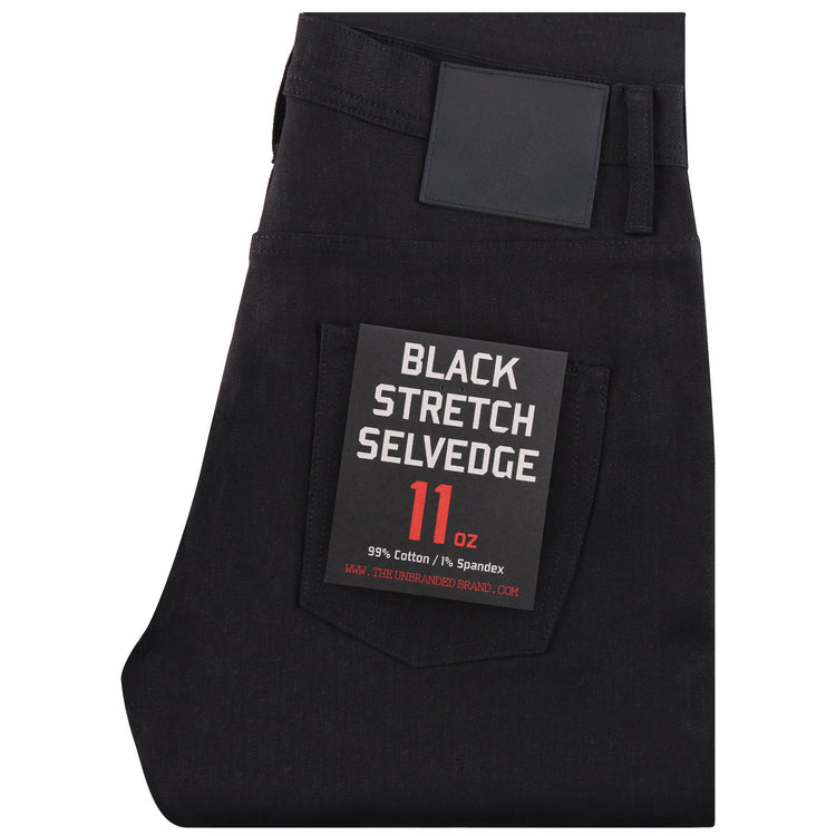 Tight Fit Stretch Selvedge 11 Oz - Black