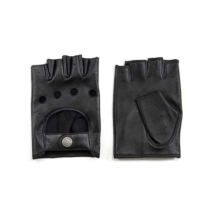 Men's Bullitt Fingerless Gloves - Black