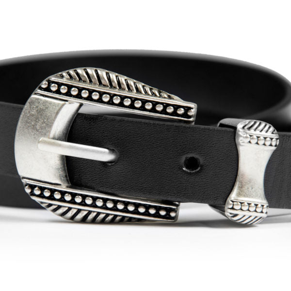 Men's Calvera Belt - Black Leather