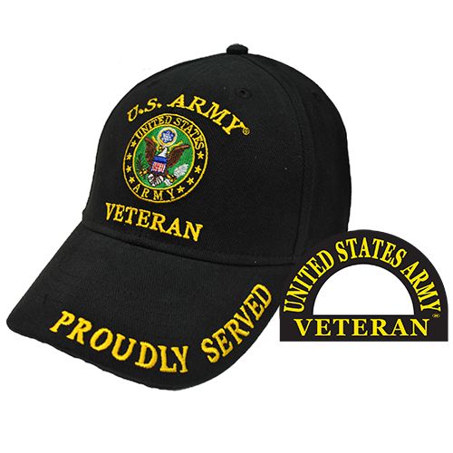 ARMY VETERAN EMBROIDERED CAP