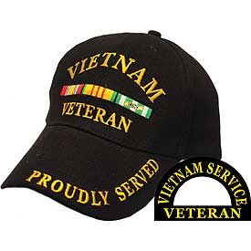 VIETNAM VETERAN EMBROIDERED CAP