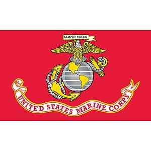 FLAG USMC (MADE IN USA)