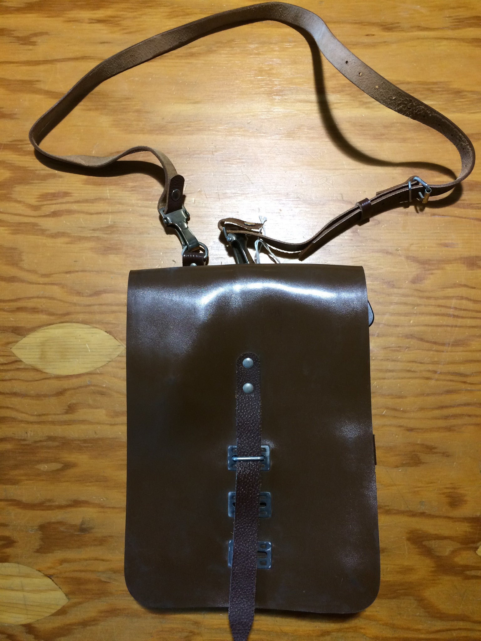 East German Brown Vinyl Map Case- SURPLUS