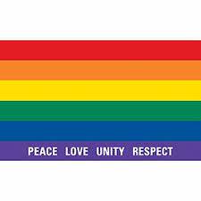 FLAG PRIDE  (PEACE LOVE UNITY RESPECT)