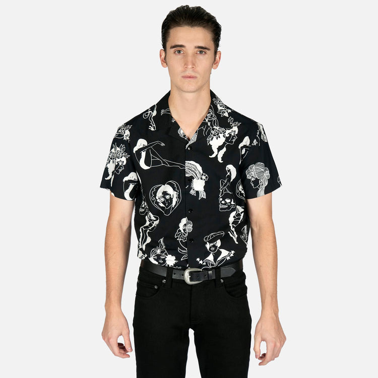 Men's Manners and Morals Shirt - Black