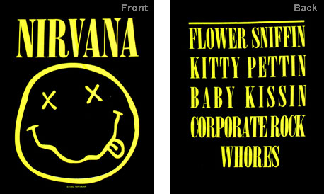 Nirvana Smile Tee - Black T-Shirt