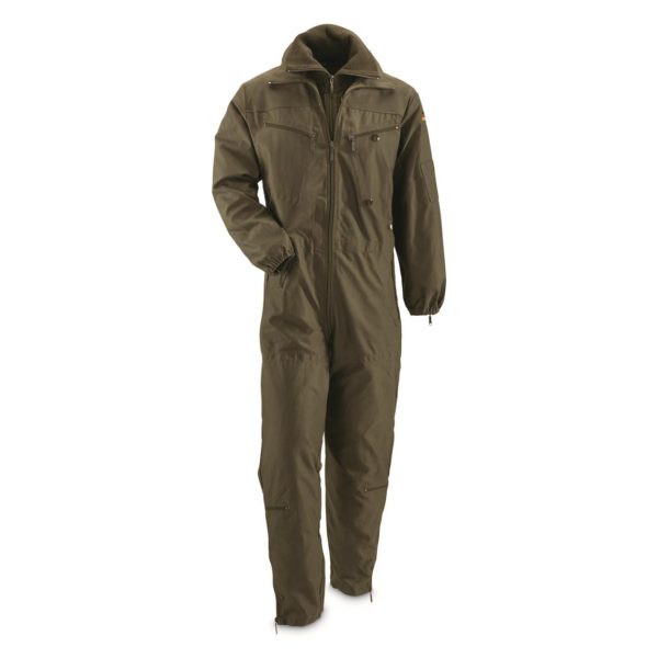 GERMAN ORIG TANKER COVERALL W/ PILE LINER