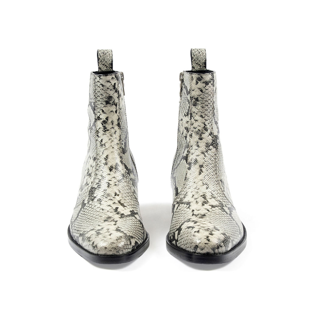 Women's Richards Boot - Grey Snakeskin