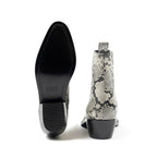 Women's Richards Boot - Grey Snakeskin