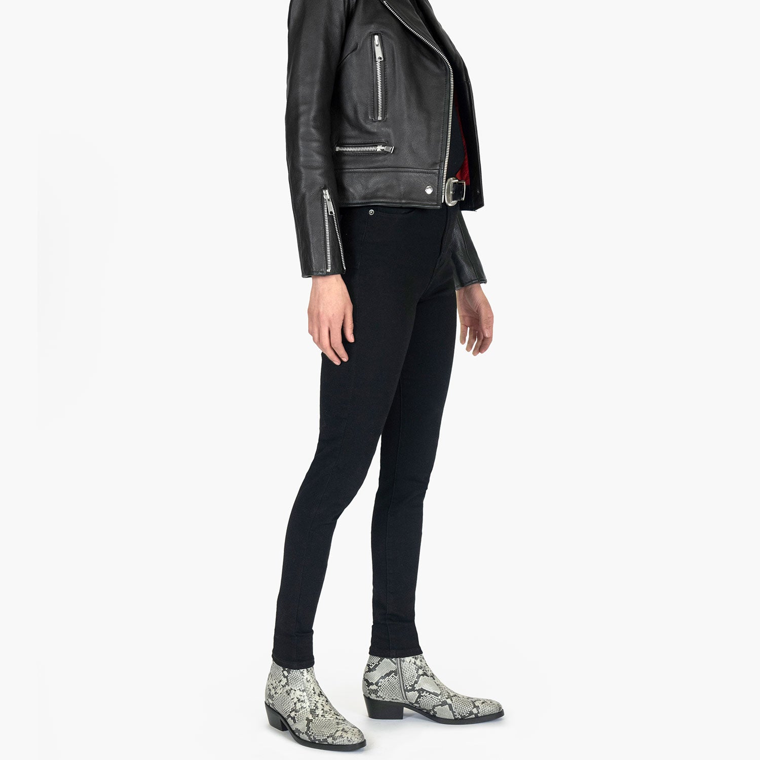 Women's Richards Boot - Grey Snakeskin