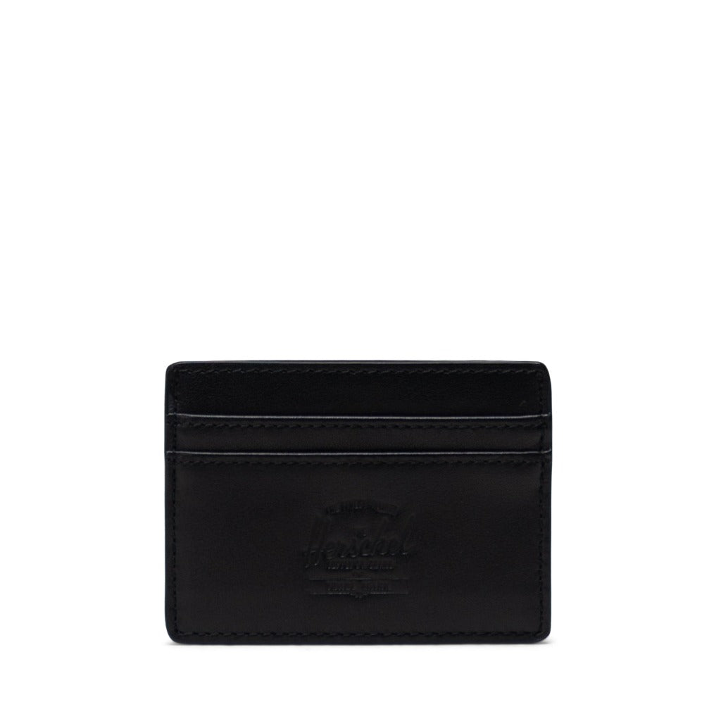 Herschel Charlie Leather Cardholder - Black (RFID)